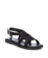 Women's Braided Flat Sandals By Black