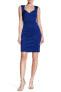 Eliza J 154224 Women's Sleeveless Crisscross Dress V-Neck Blue Royal Sz. 10