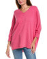 Two Bees Cashmere Lia Dolman Cashmere Tunic Sweater Women's Pink Os