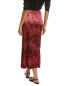 Ganni Satin Silk-Blend Midi Skirt Women's