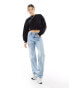 The Couture Club co-ord cropped emblem sweatshirt in black