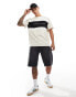 Tommy Jeans colorblock t-shirt in beige