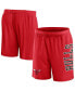 Men's Red Chicago Bulls Post Up Mesh Shorts