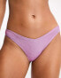 New Look glitter v bikini bottoms in lilac