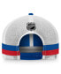 Men's Blue, White New York Rangers Fundamental Striped Trucker Adjustable Hat