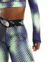 The North Face Training Aracar high waist legging shorts in green dot print Exclusive at ASOS