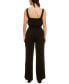 John Paul Richard Petite Wide Leg Gauze Cargo Jumpsuit