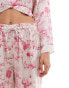 Free People western print pyjama set in pink