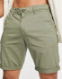 Jack & Jones slim chino shorts in khaki