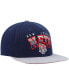 Men's Navy, Gray New Jersey Nets Hardwood Classics Gradient Wordmark Snapback Hat