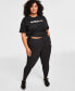 Women's Linear-Logo Full Length Leggings, XS-4X