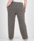 Plus Size Francesca Foulard Knit Pants, Created for Macy's