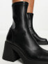 ASOS DESIGN Radiate mid-heel boots in black