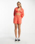 Signature 8 co-ord short in orange