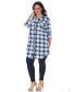 Plus Piper Stretchy Plaid Tunic