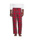 Men's High Pile Fleece Lined Flannel Pajama Pants