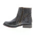 Bed Stu Eiffel F315403 Womens Black Leather Zipper Casual Dress Boots 6