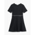 CALVIN KLEIN JEANS Punto Logo Tape Short Sleeve Short Dress