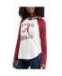 Women's White, Crimson Alabama Crimson Tide From the Sideline Raglan Long Sleeve Hoodie T-shirt