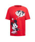 Women's Minnie Mouse Red Mickey Friends True Love Boyfriend T-Shirt