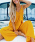 Women's Sunshine Yellow Sleeveless Loose Fit Jumpsuit