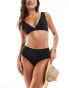 & Other Stories rib high waist bikini bottom in black