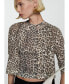 Women's Leopard Knit Cardigan Sweater