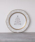 Charlotta 9" Holiday Tree Accent Plates, Set of 4