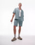 Topman co-ord short sleeve cheesecloth relaxed shirt in sage