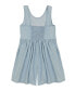 Toddler Girls Lightweight Denim Wide Leg Romper