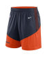 Men's Navy, Orange Chicago Bears Sideline Primary Lockup Performance Shorts