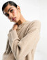 & Other Stories crew neck sweater in greyish brown