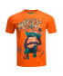 Men's and Women's Orange Teenage Mutant Ninja Turtles Mikey Defender Graphic T-shirt