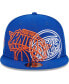 Men's Blue New York Knicks Game Day Hollow Logo Mashup 59FIFTY Fitted Hat