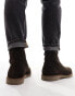 ASOS DESIGN chelsea boot in brown suede with crepe sole