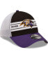 Men's Black, Purple Baltimore Ravens Team Banded 39THIRTY Flex Hat