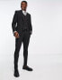 Noak Camden' super skinny premium fabric suit jacket in black with stretch