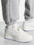 Reebok club C double trainers in white and blue