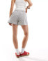 Weekday Cerci boxer style shorts in grey check