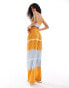 Wednesday's Girl tie dye wide leg beach trousers in multi