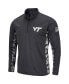 Men's Charcoal Virginia Tech Hokies OHT Military-Inspired Appreciation Digi Camo Quarter-Zip Jacket