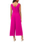 Women's Sleeveless V-Neck Tie-Waist Jumpsuit