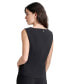 Women's V-Neck Zip-Back Sleeveless Top