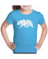 Big Girl's Word Art T-shirt - California Bear