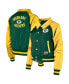 Women's Green Green Bay Packers Coaches Raglan Full-Snap Jacket