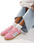 adidas Originals Hamburg trainers in pink and blue