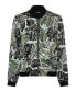 Women's Satin Effect Multi-Leaf Bomber Jacket