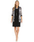 Petite 2-Pc. Printed Jacket & Necklace Dress Set