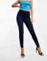 Spanx ankle grazer jean-ish leggings in blue