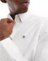 GANT icon logo slim fit oxford shirt in white